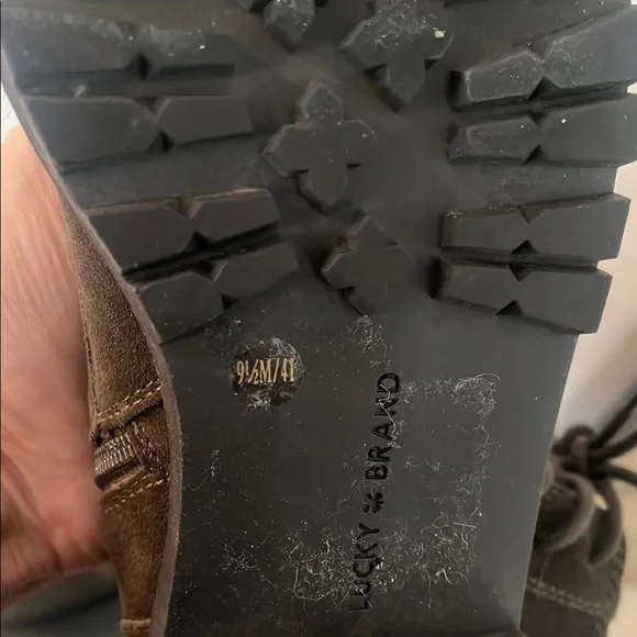 Lucky Brand Brown Lace-Up Boots - Picture 2 of 4